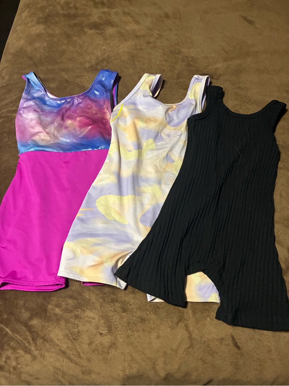 Lot of 3 dance gymnastics leotards size 6-7
